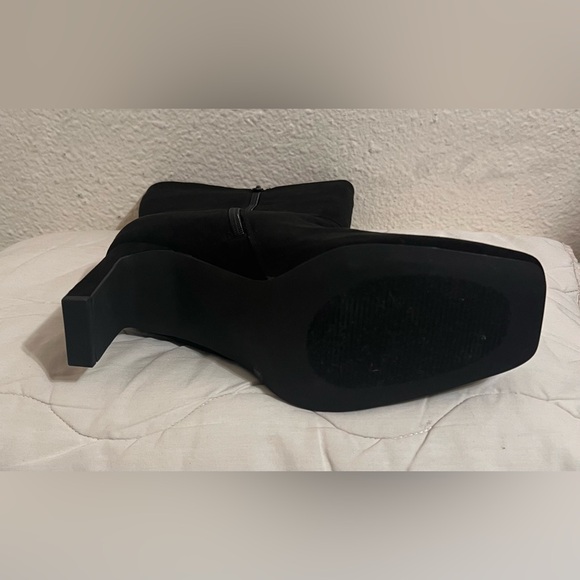 NIB Liliana Squared Toed Ankle Booties size 10 Black - Picture 5 of 6